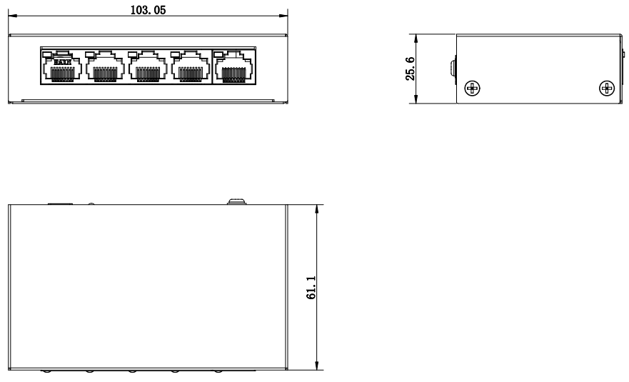 HikVision DS-3E0105P-E/M (B) Коммутатор