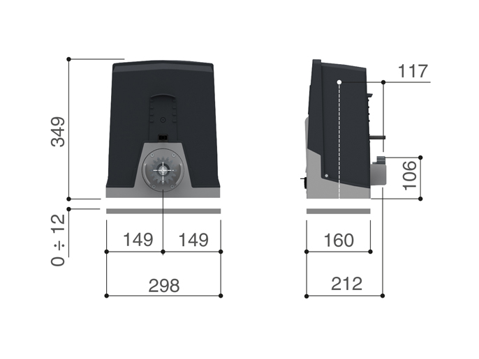 CAME BXL Start combo Комплект автоматики для откатных ворот
