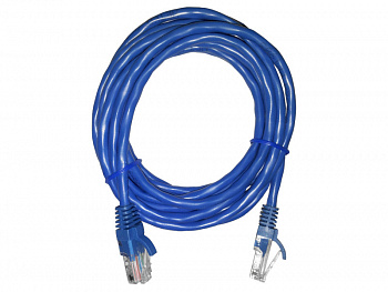 Netko Патч-корд UTP4 cat 5e, 3,0м, ВС, LSZH, синий, литой коннектор Optima Netko Патч-корд UTP4 cat 5e, 3,0м, ВС, LSZH, синий, литой коннектор Optima