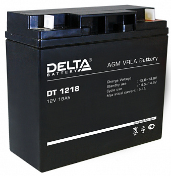 Delta DT 1218 Аккумулятор