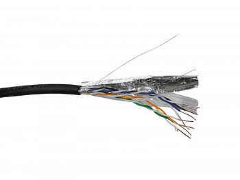Netko Кабель FTP4 cat.5е, одножильный, 305м, Cu, наружный, черный Netko Кабель FTP4 cat.5е, одножильный, 305м, Cu, наружный, черный
