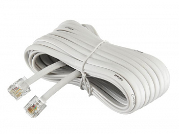 Netko Удлинитель телефонный (6р4с) 7 метров / белый Optima