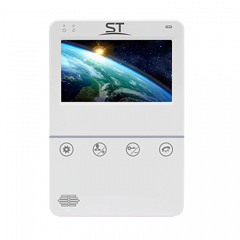Space Technology ST-M100/4 (S) БЕЛЫЙ, (версия 2) Видеодомофон Space Technology ST-M100/4 (S) БЕЛЫЙ, (версия 2) Видеодомофон