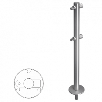 OXGARD ВЗР 1996Р.20-01 Стойка ограждения съемная i-образная с 2-мя полупетлями 