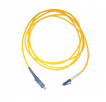 Netko Патч-корд оптический переходной LC-SC/UPC SM Simplex 3.0мм 9/125, 2м, LSZH