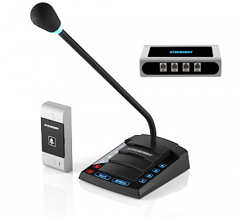 STELBERRY S-640 4-канальное переговорное устройство клиент-кассир