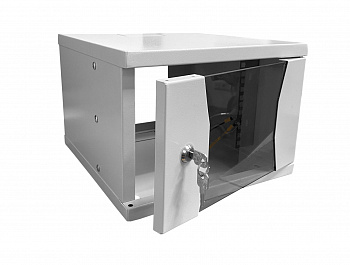 Netko Шкаф настенный 10" 4U серия COMPACT (315х325х225), передняя дверь стекло, серый Netko Шкаф настенный 10" 4U серия COMPACT (315х325х225), передняя дверь стекло, серый