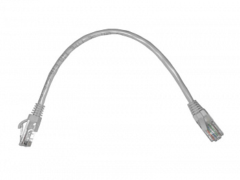 Netko Патч-корд UTP4 cat 5e, 0,25м, ВС, LSZH, серый, литой коннектор Optima Netko Патч-корд UTP4 cat 5e, 0,25м, ВС, LSZH, серый, литой коннектор Optima