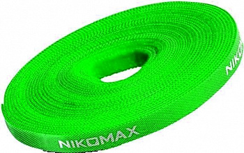 NIKOMAX NMC-CTV05M-15-RL-GN Стяжка-липучка нарезаемая NIKOMAX NMC-CTV05M-15-RL-GN Стяжка-липучка нарезаемая