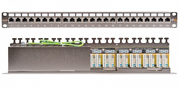 NIKOMAX NMC-RP24SA2-1U-MT Коммутационная панель 19" NIKOMAX NMC-RP24SA2-1U-MT Коммутационная панель 19"
