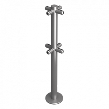 OXGARD под стекло Х-образная H=400 мм Стойка ограждения  OXGARD под стекло Х-образная H=400 мм Стойка ограждения