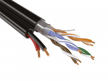 Кабель комб. FTP 5E 4x2x0.5 + 2x0.75 outdoor, с тросом, 200 м 05-075 Кабель комб. FTP 5E 4x2x0.5 + 2x0.75 outdoor, с тросом, 200 м 05-075