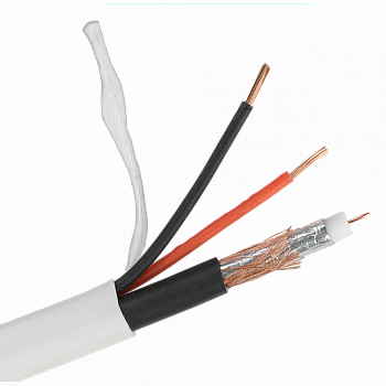 Space Technology Кабель РК 75+2х0,5 (48) PVC ВНУТРЕННИЙ (белый, 200м)