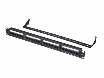 Netko Патч-панель UTP, 19", 24 порта RJ45, cat.6, 1U, Dual Type, с органайзером, "L" Netko Патч-панель UTP, 19", 24 порта RJ45, cat.6, 1U, Dual Type, с органайзером, "L"
