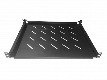 Netko Полка для шкафа глубиной 600 (444x350) с ушками, черный, 60 кг