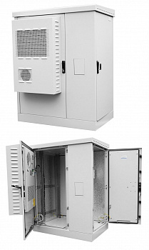 ЦМО ШТВ-2-18.10.6-К3А3-ТК Шкаф всепогодный напольный укомплектованный 18U