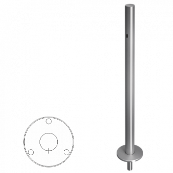 OXGARD ВЗР 1996Р.21 Стойка ограждения съемная базовая с отверстием под фиксатор  OXGARD ВЗР 1996Р.21 Стойка ограждения съемная базовая с отверстием под фиксатор