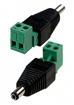Разъем питания штекер 2.1 х 5.5 с клеммной колодкой двухсекционный BC05