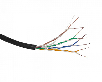 Netko Кабель UTP4 cat.5е, одножильный, 305м, Cu, наружный, Проходит Fluke тест, черный Silver Netko Кабель UTP4 cat.5е, одножильный, 305м, Cu, наружный, Проходит Fluke тест, черный Silver