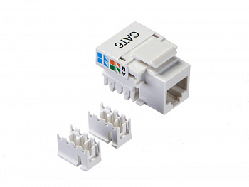 Netko Модуль Keystone неэкранированный, RJ45, cat.6, 90°, 110/Krone тип, под инструмент, белый Netko Модуль Keystone неэкранированный, RJ45, cat.6, 90°, 110/Krone тип, под инструмент, белый