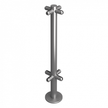 OXGARD под стекло Х-образная H=800 мм Стойка ограждения  OXGARD под стекло Х-образная H=800 мм Стойка ограждения