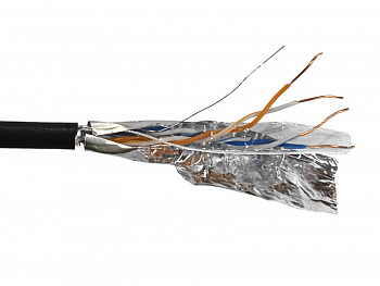 Netko Кабель FTP2 cat.5е, одножильный, 305м, Cu, наружный, черный Silver Netko Кабель FTP2 cat.5е, одножильный, 305м, Cu, наружный, черный Silver