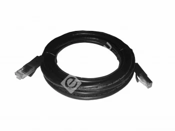 Netko Патч-корд FTP наружный, 24AWG кат.5Е, с заливными колпачками, 5м, черный