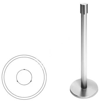 OXGARD ВЗР 2387 (2 метра красный) Стойка ограждения передвижная с ремнем 