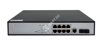 GIGALINK GL-SW-G204-10P Управляемый L2 PoE коммутатор 8 Base-T 10/100/1000Mb/s портов