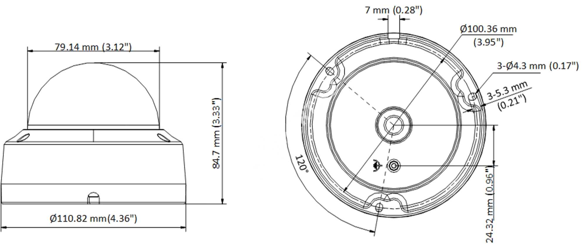 Hikvision DS-2CE57H8T-VPITF (3.6 mm) мультиформатная MHD видеокамера