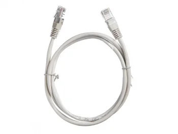 Netko Патч-корд UTP4 cat 5e, 1,0м, ВС, LSZH, серый, литой коннектор Optima
