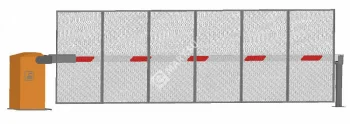 ФАНТОМ Титан F6TZ Антивандальный автоматический шлагбаум с забором