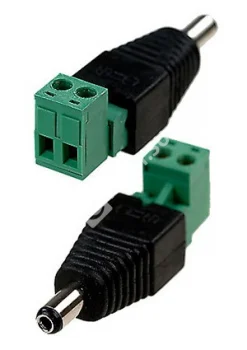 Разъем питания штекер 2.1 х 5.5 с клеммной колодкой двухсекционный BC05