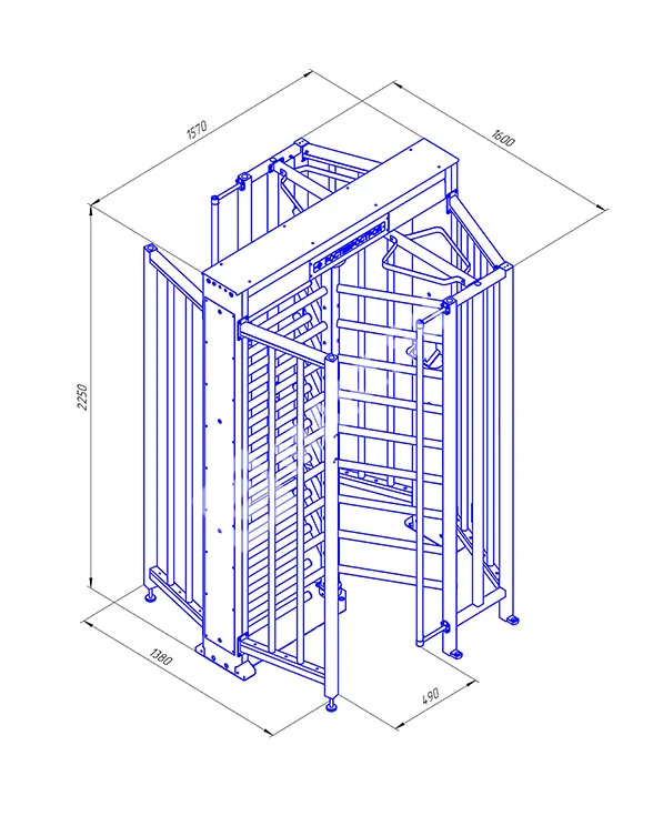 Ростов-Дон ПР1Ш/3М2 У Полноростовой роторный турникет
