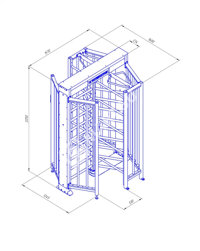 Ростов-Дон ПР1/3М2 Полноростовой роторный турникет